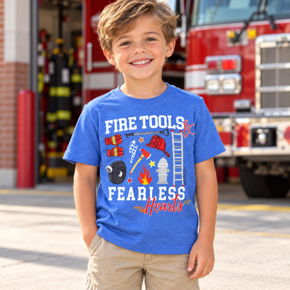 Fire Tools & Fearless Hearts Kids Tee | 3H Collective
